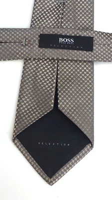 HUGO BOSS Selection   brown striped all  Silk Tie.Made in Italy 🇮🇹  - Image 1 of 4