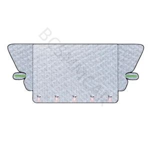 Car Windshield Snow Cover Ice Frost Sun Shade Protector Winter W/Reflective Tape - Picture 1 of 15