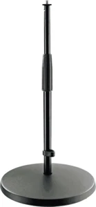 PIED DE MICRO DROIT STANDARD BASE RONDE TAILLE BASSE K&M 23323 - Picture 1 of 1