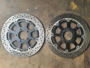 SUZUKI GSXR 600 750 SRAD K1 K2 K3 1000 K1 K2 HAYABUSA FRONT BRAKE DISCS 320mm - Picture 1 of 5