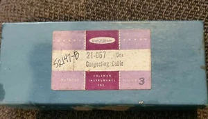 2 pronged Coleman laboratory connecting instrument cable 21-057 - Picture 1 of 2