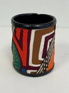 The COLOMBIA CUFF BRACELET LEATHER Handmade OOAK Boho Arrow Cane Craft 5 - Picture 1 of 7