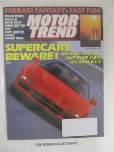 Motor Trend Magazin September 1989 Acura NS-X/BMW 525i - Bild 1 von 3
