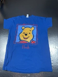 Vintage blue T-shirt Winnie the Pooh Disney pooh tag OSFM XL ish 90s Cartoon - Picture 1 of 11