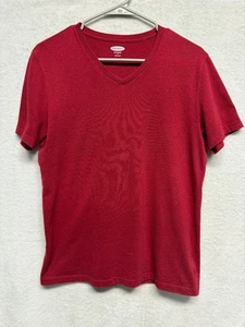 T-shirt scollo a V Old Navy morbida lavata rossa piccola ottime condizioni - Foto 1 di 3