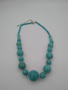 Türkis Perlenkette - Bild 1 von 4