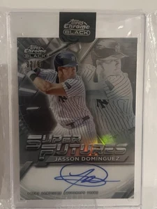 2025 Topps Chrome Black - Autografi Jasson Dominguez Super Futures #FSA-JD /99 - Foto 1 di 2
