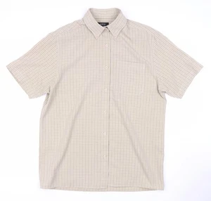 Thomas Nash Men's Beige Check Short Sleeve Shirt M - Picture 1 of 12