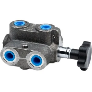 Metro Double Selector Valve - 6 Port 2 Position - 20GPM - SAE 6 Port Size - Knob - Picture 1 of 4