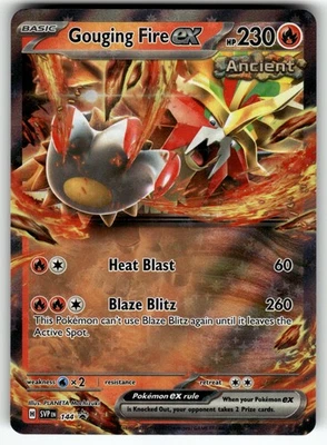Gouging Fire ex - 144 SV: Scarlet & Violet Promo Cards NM Pokemon Card TCG - Image 1 of 2