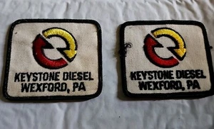 Vtg.2-  Keystone Diesel Wexford, PA Embroidered Patches - Picture 1 of 2
