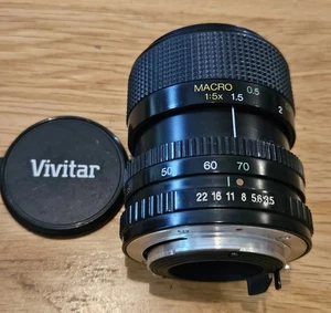 Vivitar 35-70mm MC Macro Zoom f3.5-4.8  Lens Plus Lens Cap Camera SLR - Picture 1 of 7