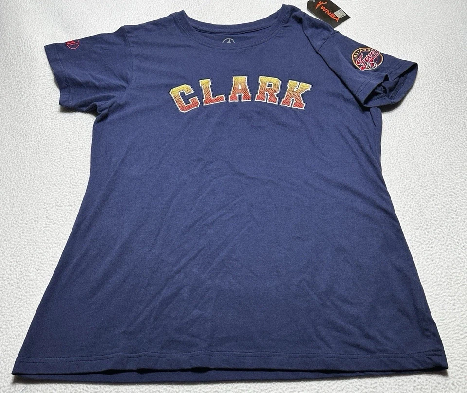 Caitlin Clark Indiana Fever Shirt Womens Medium Navy Blue WNBA FISLL Size S
