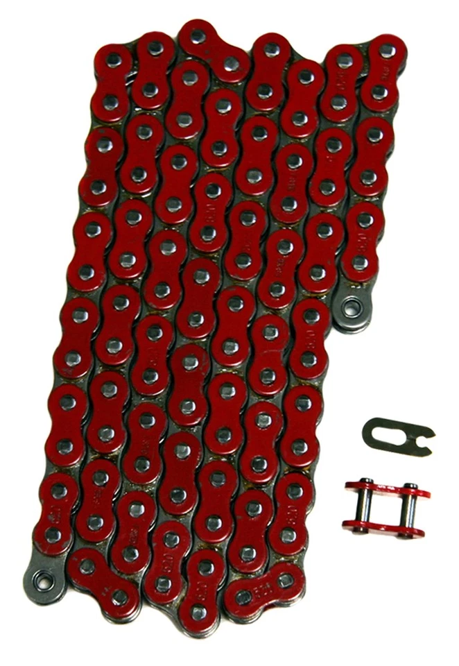 Red 520x98 Non O-Ring Drive Chain ATV Motorcycle MX 520 Pitch 98 Links - Image 1 of 1