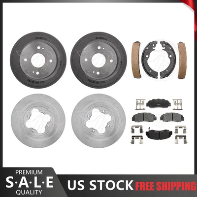 For 1995-1997 Honda Accord Brake Rotors & Ceramic Pads + Brake Drums & Shoes — 第 1/4 张图片