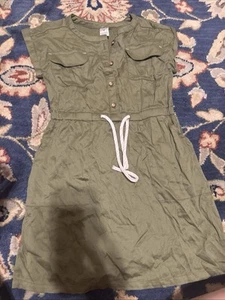 Carter's Mädchen Kurzarm Button Down Kleid Grün Größe 5 - Bild 1 von 9