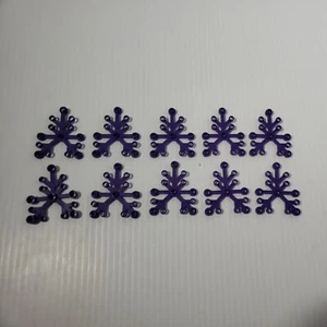 LEGO 6 x 5 Plant Leaf DARK PURPLE (x10) 2417 Leaves Tree Branch NEW PARTS - Picture 1 of 3