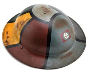 US WW1 Helmet M1917 Doughboy Brodie Helmet 82nd Airborne Cammo Hand Aged - Picture 1 of 6