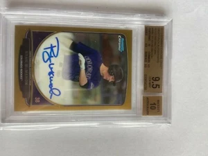 2013 Bowman Chrome Ryan McMahon Gold Refractor Auto 31/50 BGS 9.5 w/ 10 Sub - Picture 1 of 3