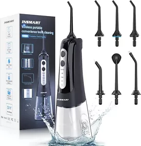 Cordless Water Flosser Dental Oral Irrigator Water Floss Pick Teeth Cleaner New - Picture 1 of 12