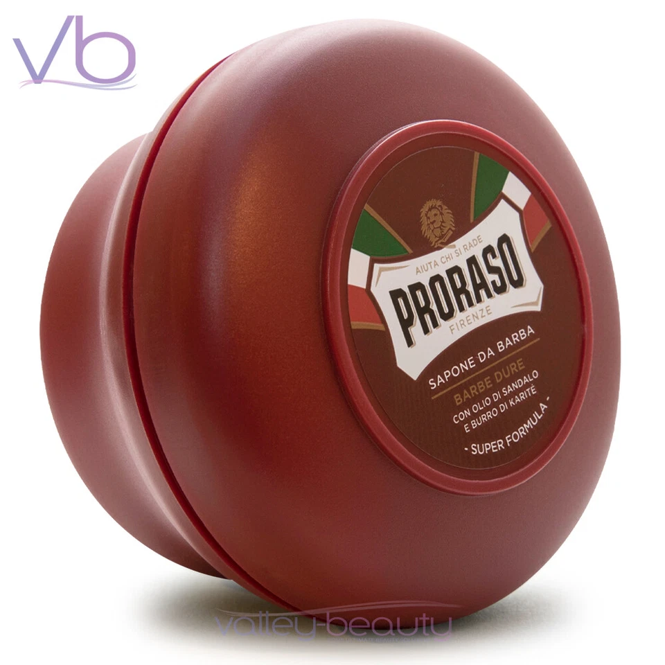 2 pcs Proraso Shaving Soap for Thick & Coarse Beard Sandalwood 5.2 oz (2 Pack)