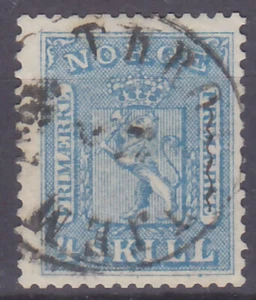 NORGE - 1863 DEFINITIVE ISSUE LION Mi. 8 - used - Bild 1 von 1