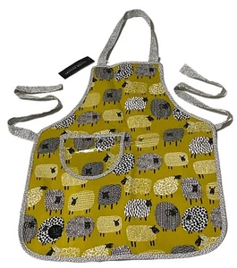 Dotty Sheep Child Cotton PVC Apron for Kid Wipeable Unisex Ulster Weavers - Picture 1 of 9