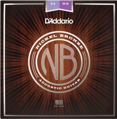 D'Addario NB1152 - Nickelbronze - custom light (011-052) - Gitarrensaiten