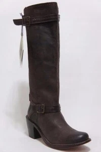 FRYE CARMEN 2 STRAP BROWN BOOTS SHOES 7 $347 - Picture 1 of 1