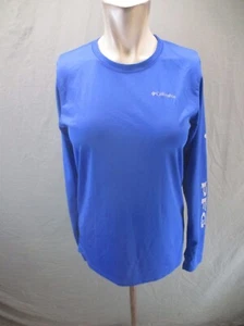 Columbia Size XL (18-20) Girls Blue Long Sleeve Compression Gym Athletic Top 457 - Picture 1 of 9