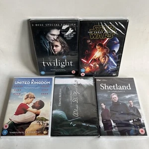 5 x DVD's Bundle Brand New Sealed Twilight Shetland Star Wars What Do You See - Imagen 1 de 13
