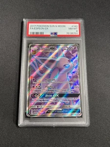 Pokemon Espeon GX Full Art PSA 8 NM-MT Sun & Moon #140 Pokémon TCG - Picture 1 of 2