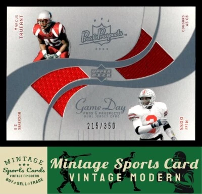 2003 Upper Deck Pros & Prospects - Trufant / Doss - Game Day Jersey Duals - Image 1 of 2