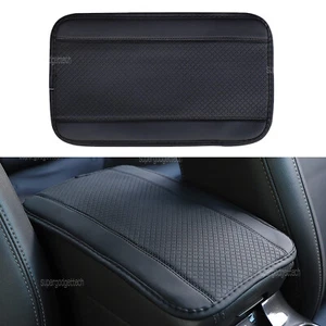 1Pcs Black PU Leather Car Center Console Armrest Pad For Most Vehicle SUV Truck - Foto 1 di 7