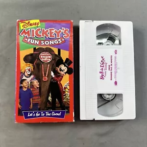 Sing Along Songs - Mickeys Fun Songs: Lets Go to the Circus(VHS, 1994) FREE SHIP - Foto 1 di 8