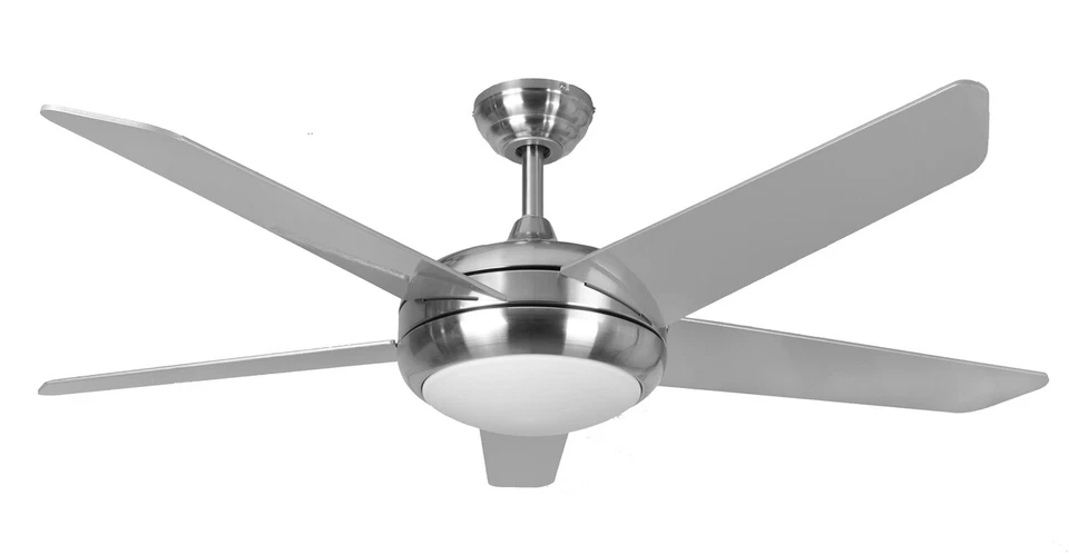 Fantasia Eurofan Neptune 44 in Brushed Nickel Ceiling Fan With LED Light 115878