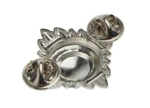 Police Inspector Pips Bath Stars (METAL) Insp Epaulettes Chrome insignia Cop x 2 - Picture 1 of 2