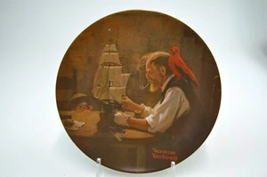 Norman Rockwell The Ship Builder Edwin Knowles 1980 Limited Edit Collector Plate - Picture 1 of 10