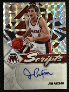 2021-22 Panini Mosaic Jim Paxon AUTO Scripts #SC-JPX Mosaic Prizm Blazers - Picture 1 of 2