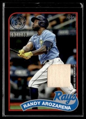 L7,988 -  2024 Topps '89 Topps Relics Black #89BRRA Randy Arozarena /199 - Image 1 of 2