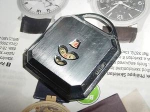 Vintage JUDEX Direct Read Digital / Jump Hour Carriage Case Pocket Watch - Picture 1 of 10