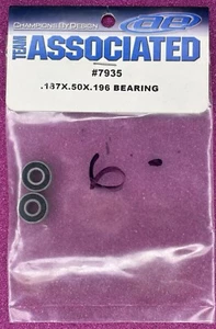Team Associated .187 x .5 x .96 Bearing (2) ASC7935 7935 RC Ball Bearings - Picture 1 of 2