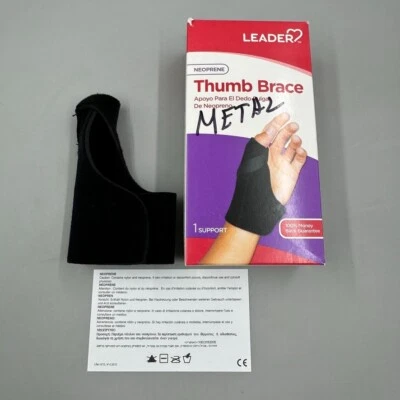 Soporte de neopreno Leader para pulgar universal S/M soporte negro Foto 1 de 4