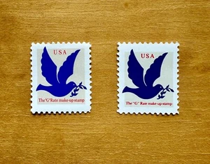 1994 Scott #2877 & 2878, G Rate Makeup - Dove and branch 1 of each - Mint NH - Picture 1 of 1