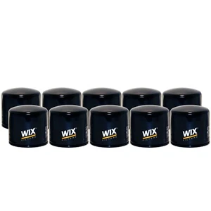 Wix Set of 10 Engine Motor Oil Filters For Chevy Dodge Ford Geo GMC Honda Kia - Picture 1 of 1