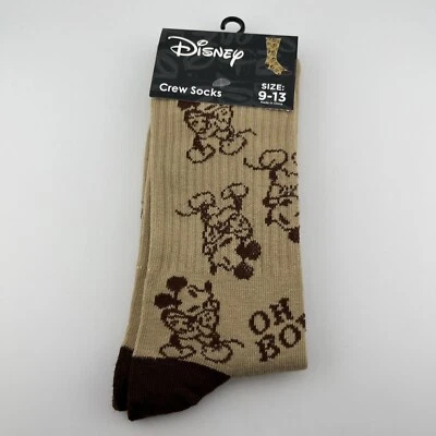 NUEVO Calcetines Disney Mickey Mouse para mujer (o hombre) talla 9-13 tostados Foto 1 de 4