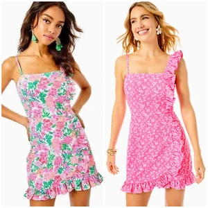 Lilly Pulitzer Maetha Ruffle Romper SIZE 0-16 - Picture 1 of 13