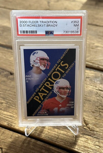 2000 Fleer Tradition #352 Tom Brady New England Patriots RC Rookie PSA 7