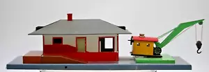 American Flyer 612 Vintage S Gauge Mystic Tin Freight/Passenger Station w/ Crane - Picture 1 of 7