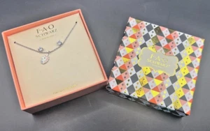 FAO Schwarz Childrens Unicorn Necklace & Earrings Set Fine Silver Plate Gift Box - Picture 1 of 10
